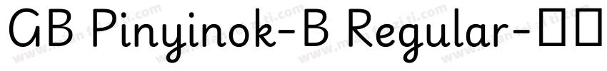 GB Pinyinok-B Regular字体转换